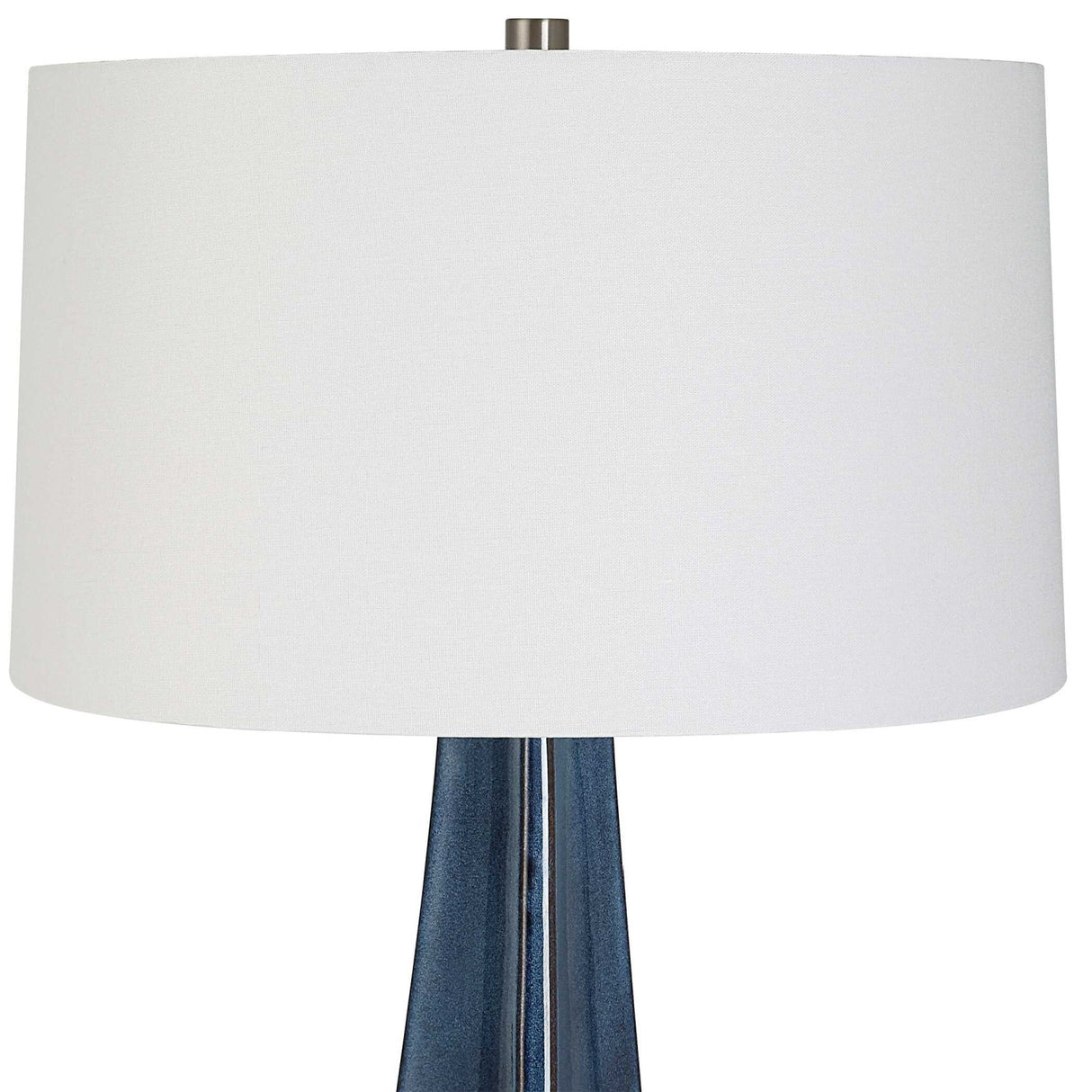 Tapered Blue Ceramic Table Lamp by Uttermost Teramo, alternate view 4