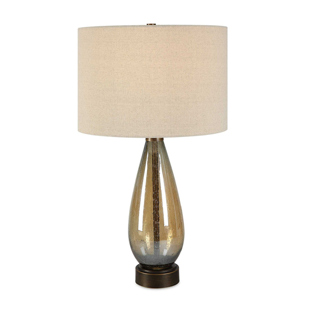 Modern European furniture - Teardrop Amber Glass Table Lamp by Uttermost Baltic - www.oroa.com