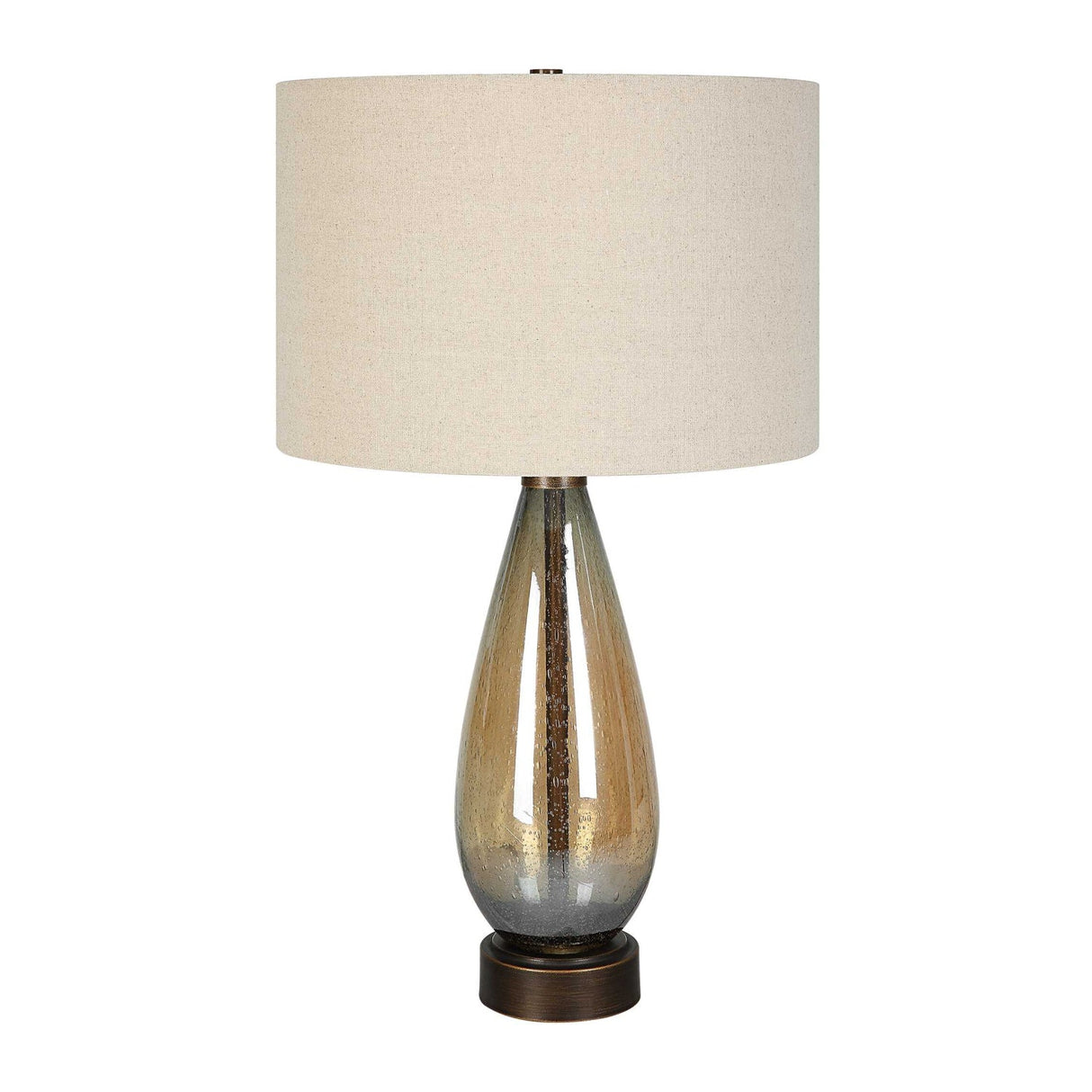 Modern European furniture - Teardrop Amber Glass Table Lamp by Uttermost Baltic - www.oroa.com