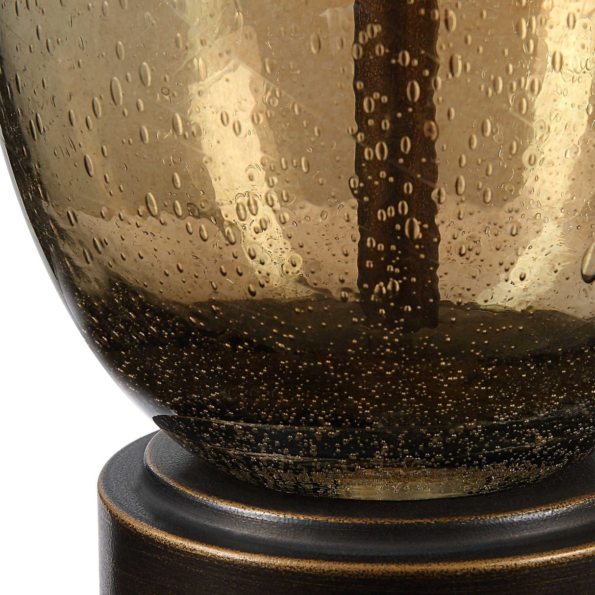Modern European furniture - Teardrop Amber Glass Table Lamp by Uttermost Baltic - www.oroa.com