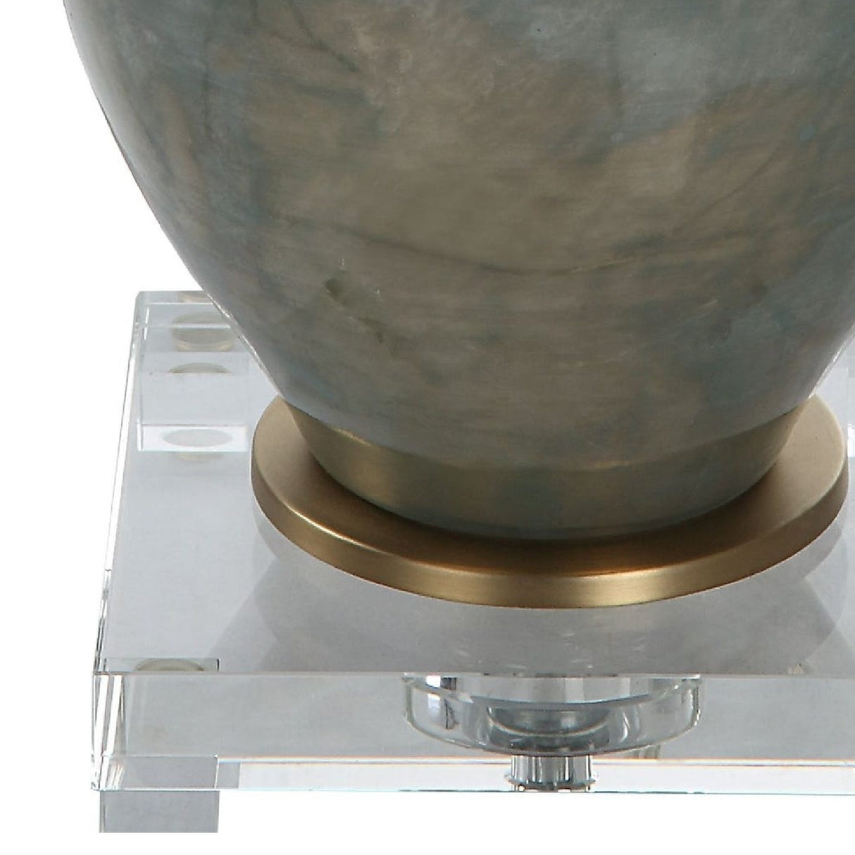 Glass Base Linen Table Lamp | Uttermost Cardoni - www.oroa.com