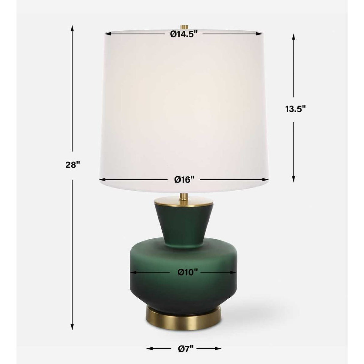 Mid-Century Modern Glass Table Lamp | Uttermost Trentino - www.oroa.com