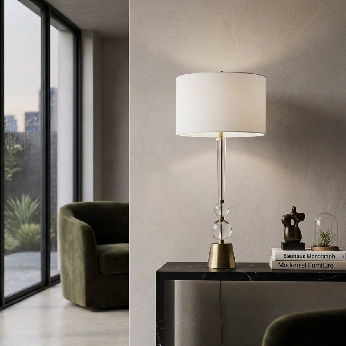 Crystal Spheres Table Lamp by Uttermost Annily, alternate view 2