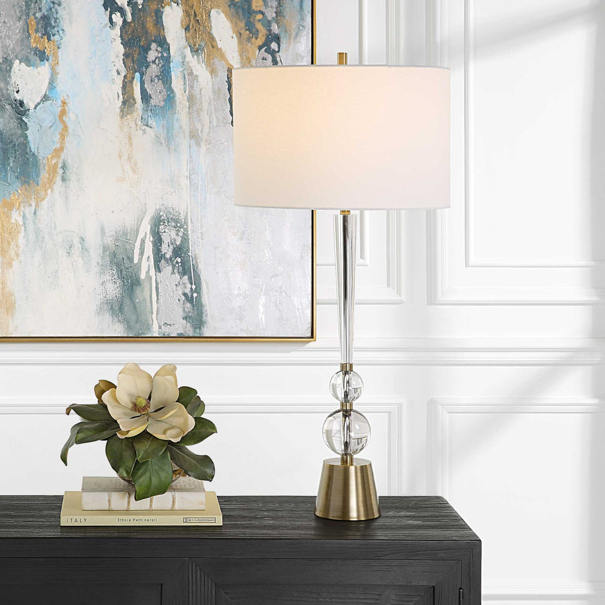 Crystal Spheres Table Lamp by Uttermost Annily, alternate view 7