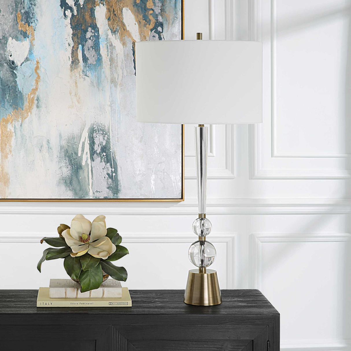 Modern European furniture - Crystal Spheres Table Lamp - www.oroa.com