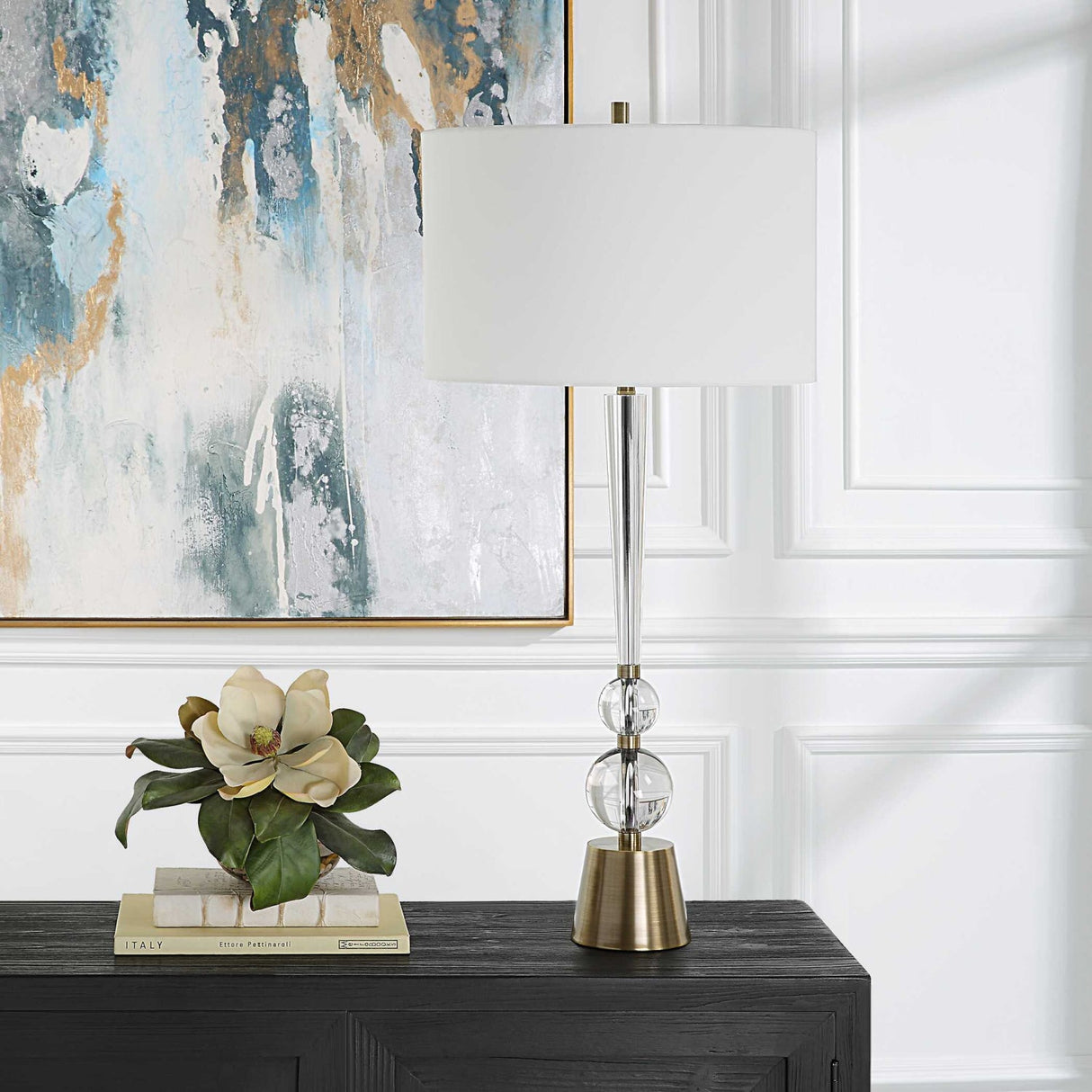 Crystal Spheres Table Lamp by Uttermost Annily, alternate view 8