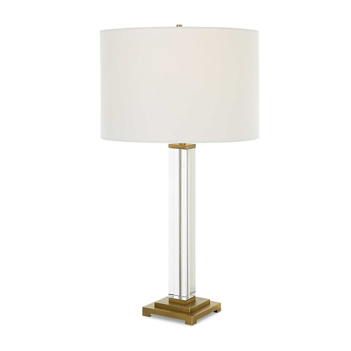 Square Column Base Table Lamp by Uttermost Crystal, alternate view 3