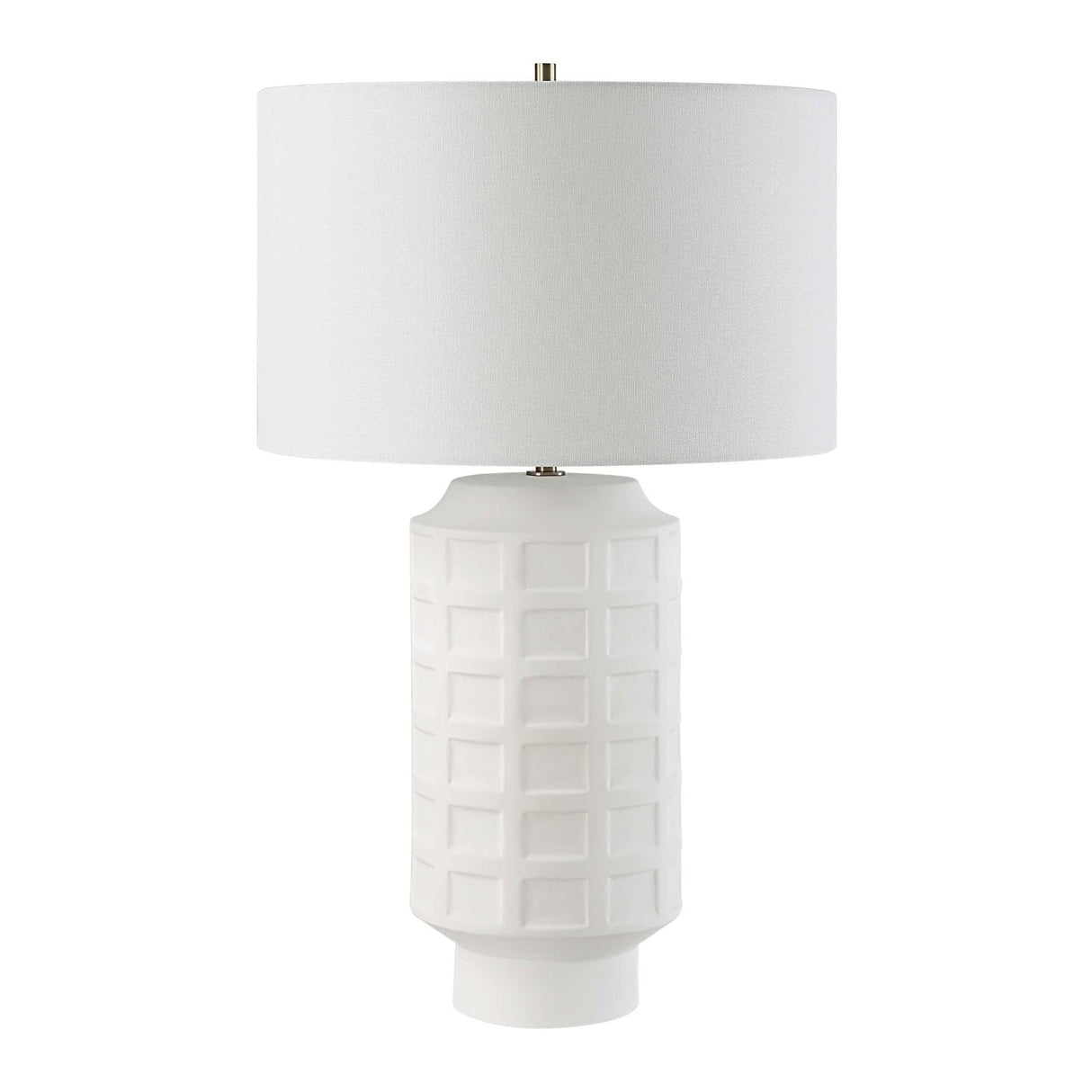 Modern European furniture - Embossed Tiles Ceramic Table Lamp by Uttermost Window Pane - www.oroa.com