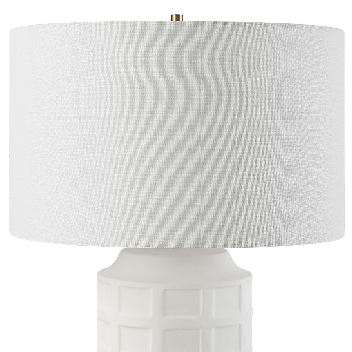 Modern European furniture - Embossed Tiles Ceramic Table Lamp by Uttermost Window Pane - www.oroa.com