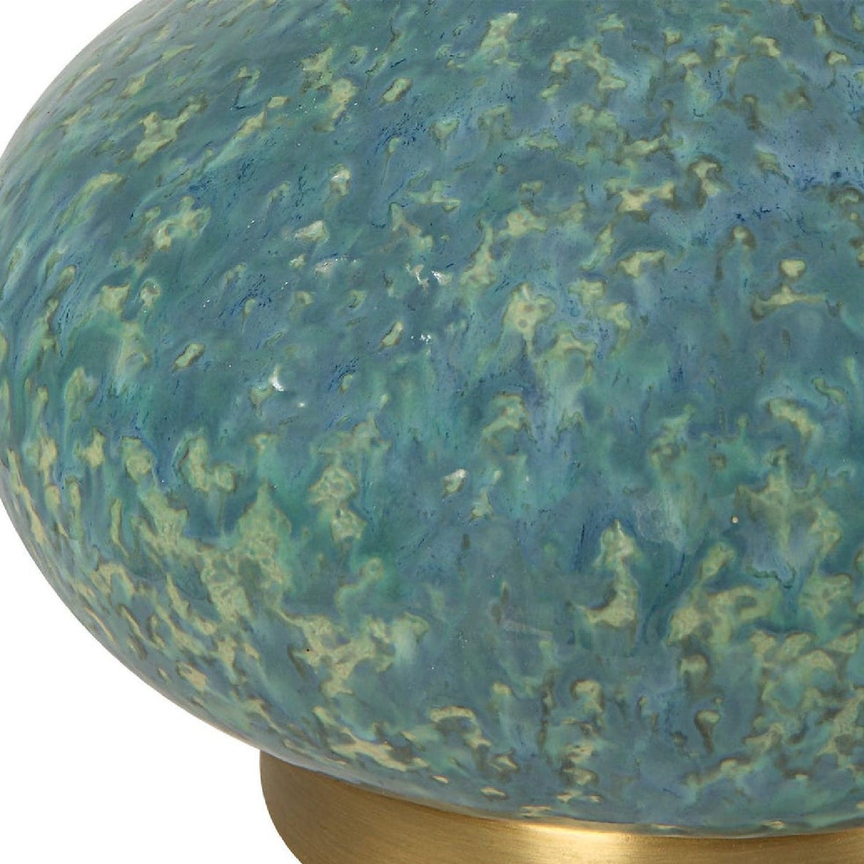 Blue Glazed Ceramic Buffet Lamp by Uttermost Kaimana, alternate view 6