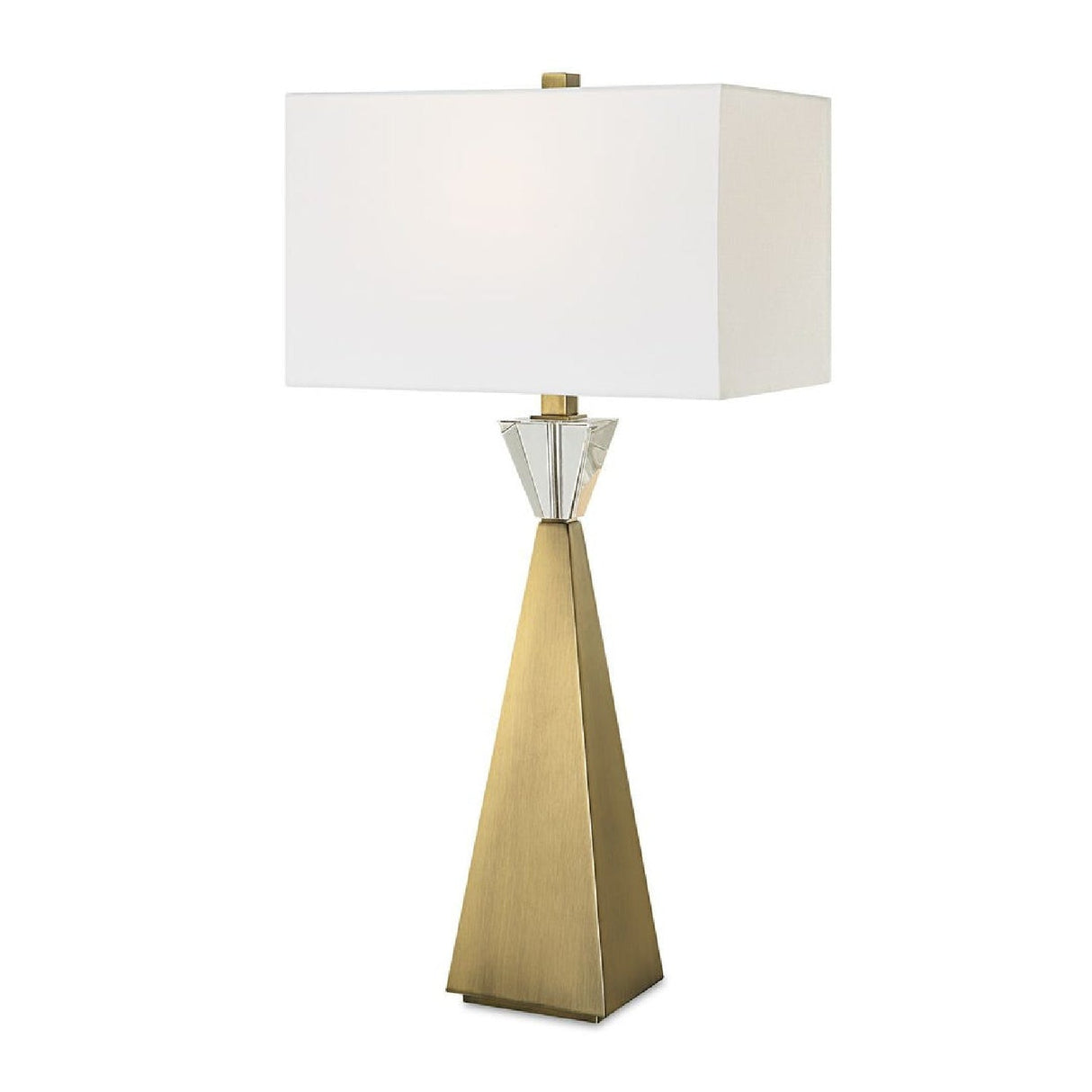 Modern European furniture - Tapered Brass Table Lamp by Uttermost Arete - www.oroa.com
