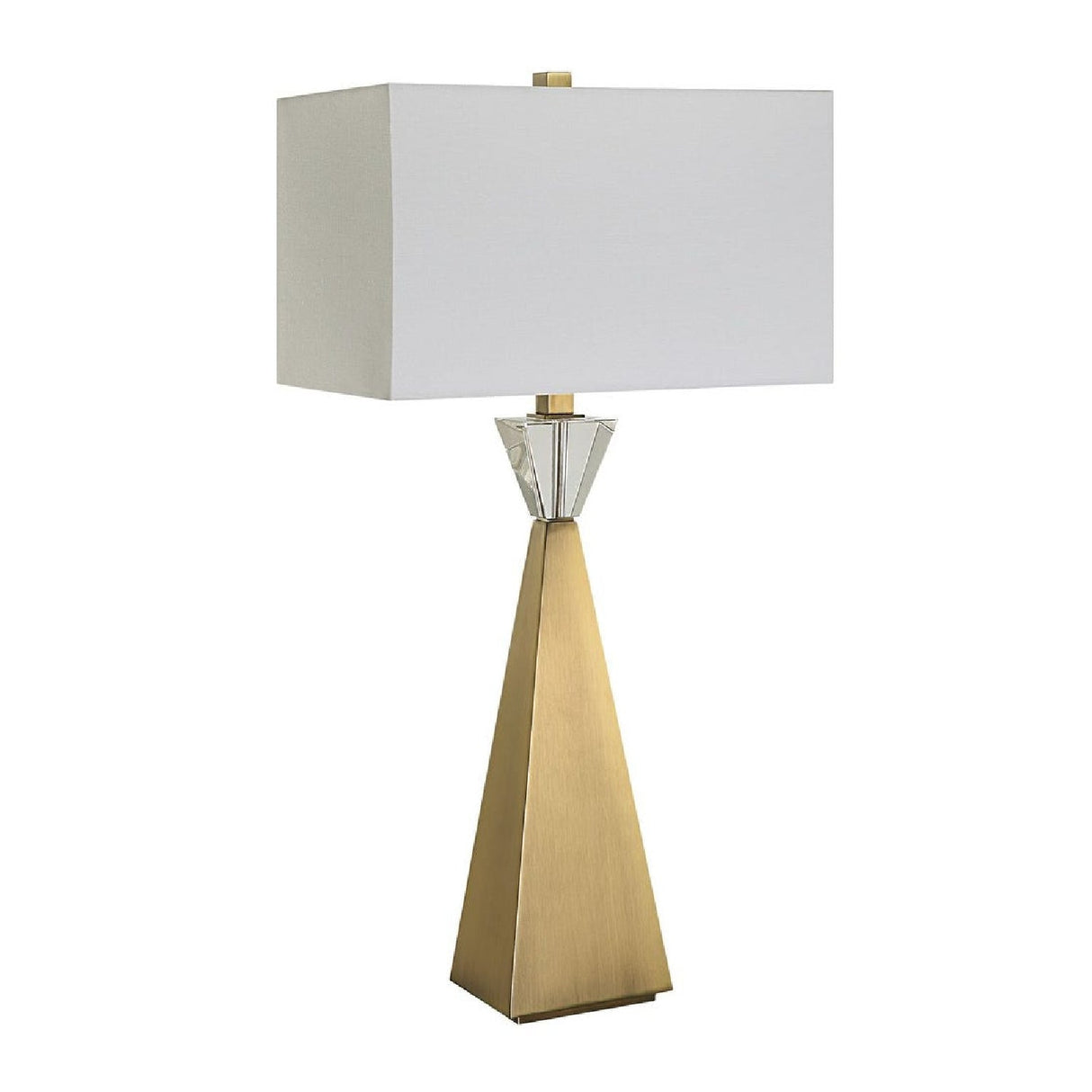 Modern European furniture - Tapered Brass Table Lamp by Uttermost Arete - www.oroa.com