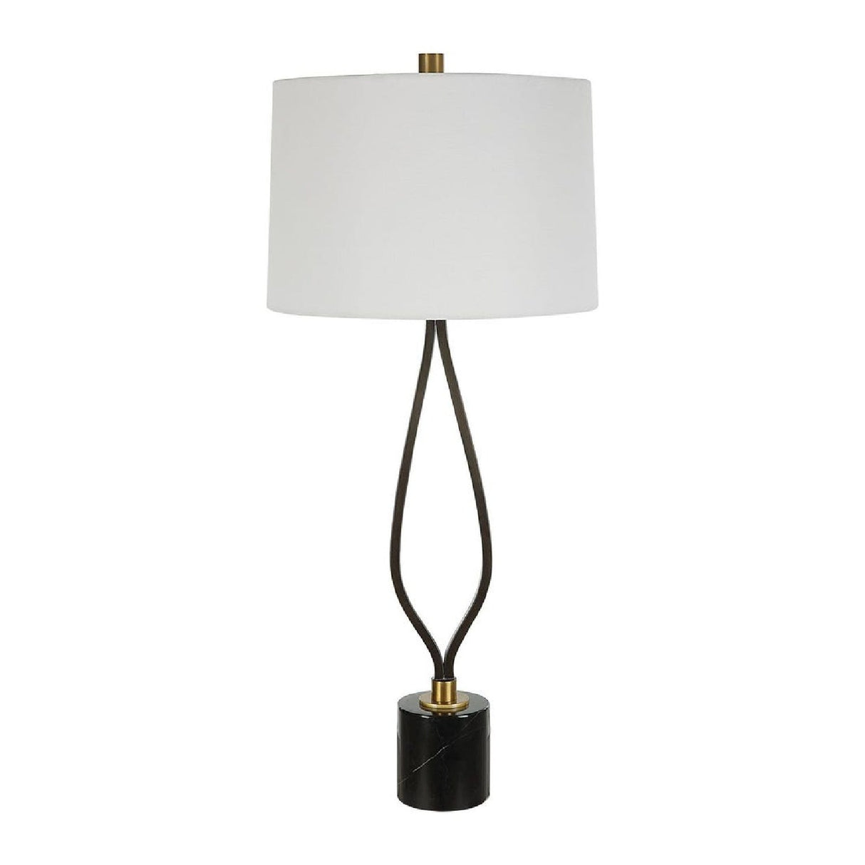 Wishbone Shaped Iron Table Lamp by Uttermost Separate Paths, alternate view 3