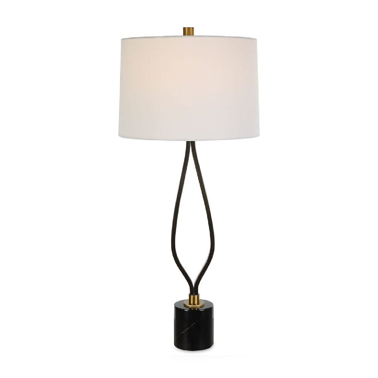 Wishbone Shaped Iron Table Lamp by Uttermost Separate Paths