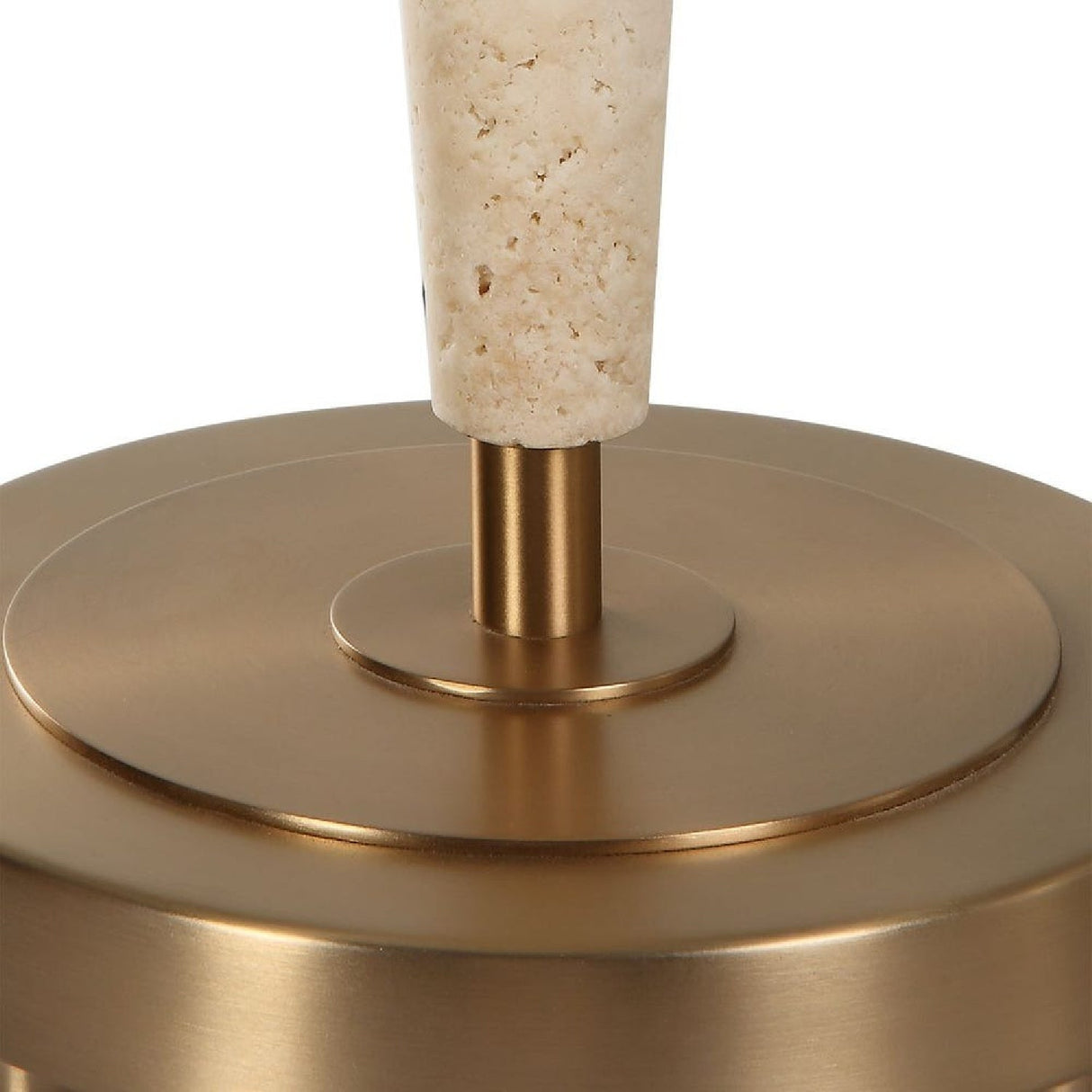 Modern European furniture - Beige Travertine Conical Table Lamp by Uttermost Palu - www.oroa.com