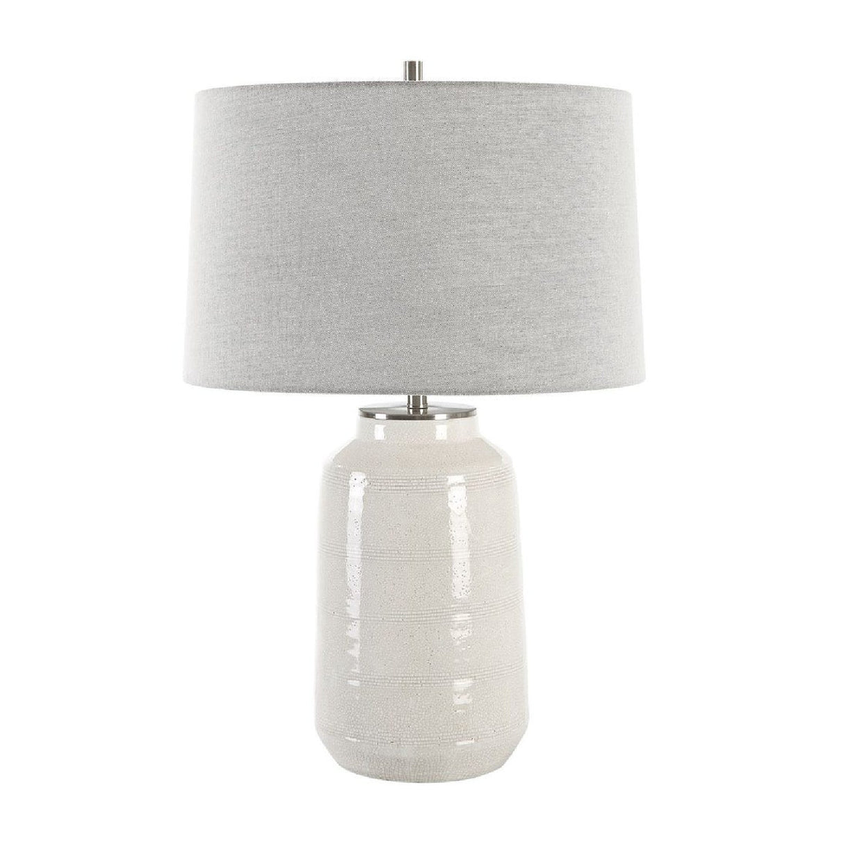 Crackled Glazed Ceramic Table Lamp by Uttermost Odawa, alternate view 3