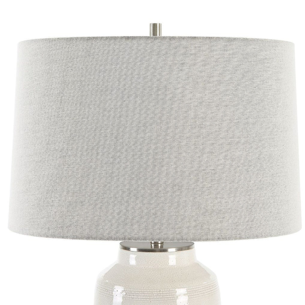 Crackled Glazed Ceramic Table Lamp by Uttermost Odawa, alternate view 7