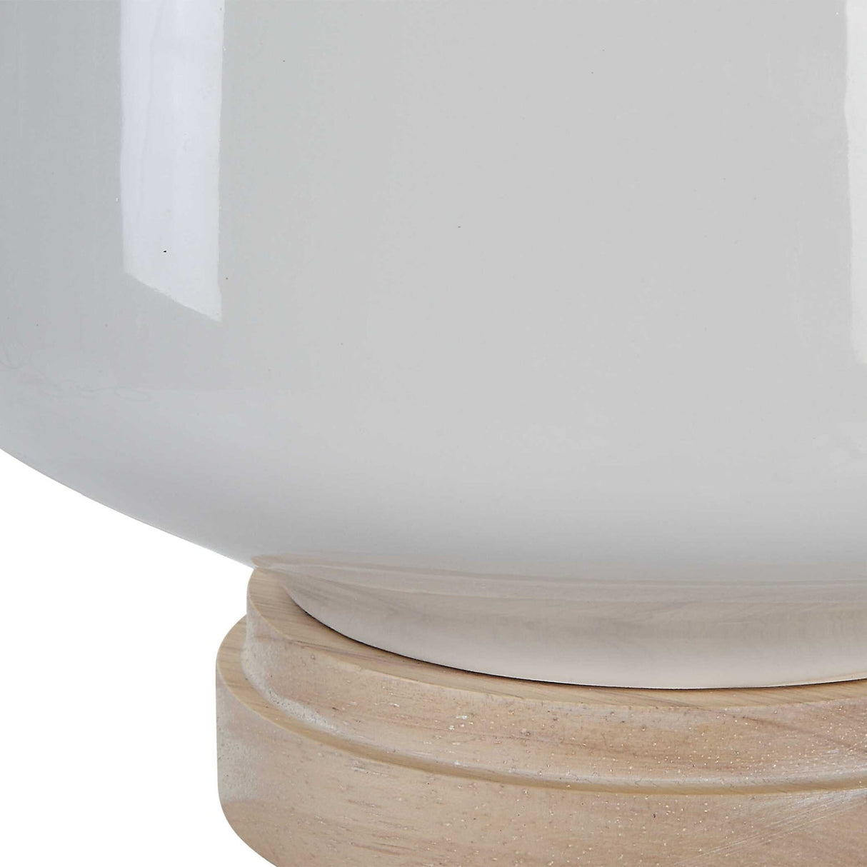Modern European furniture - White Gloss Ceramic Table Lamp - www.oroa.com