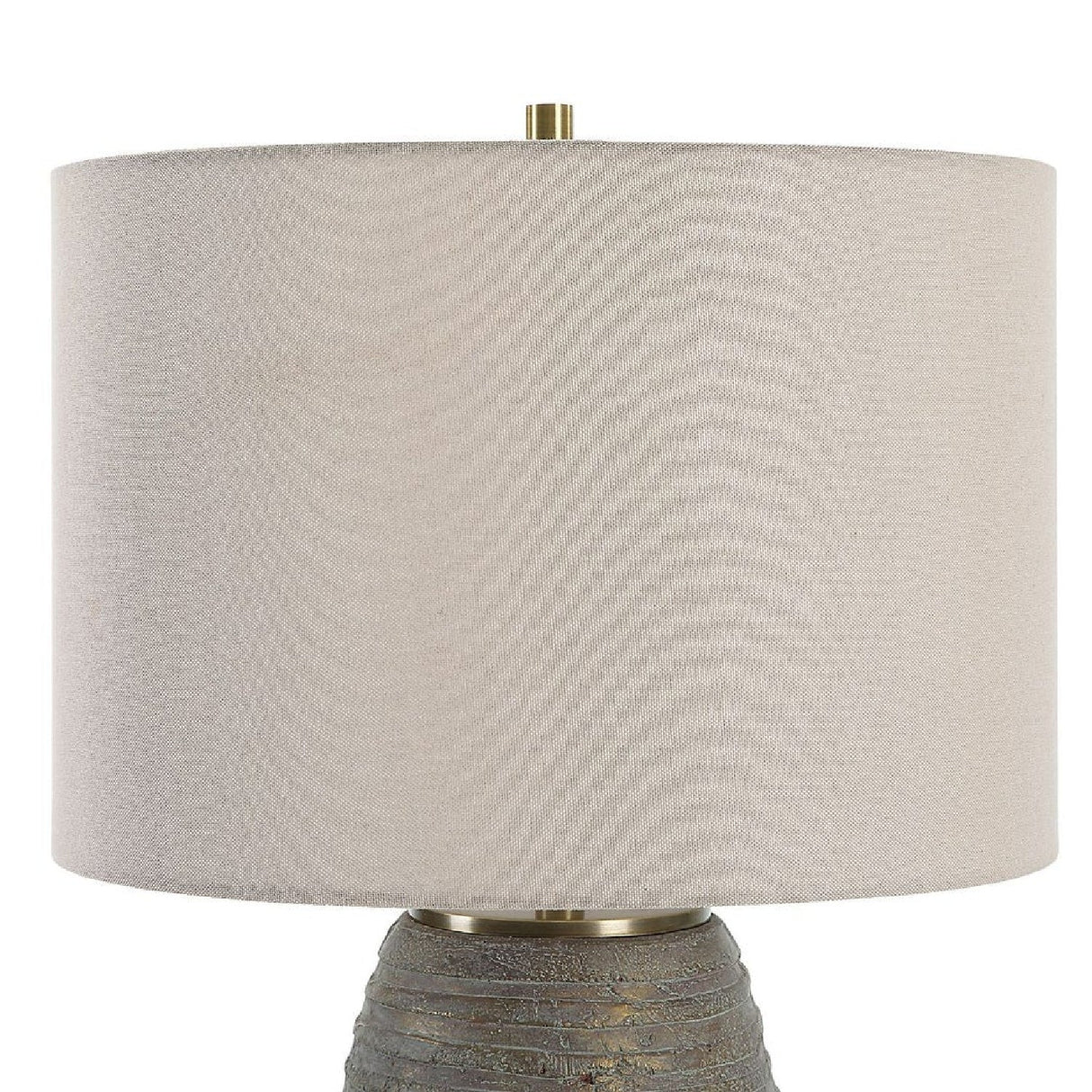 Bronze Ceramic Linen Table Lamp by Uttermost Gorda, alternate view 6