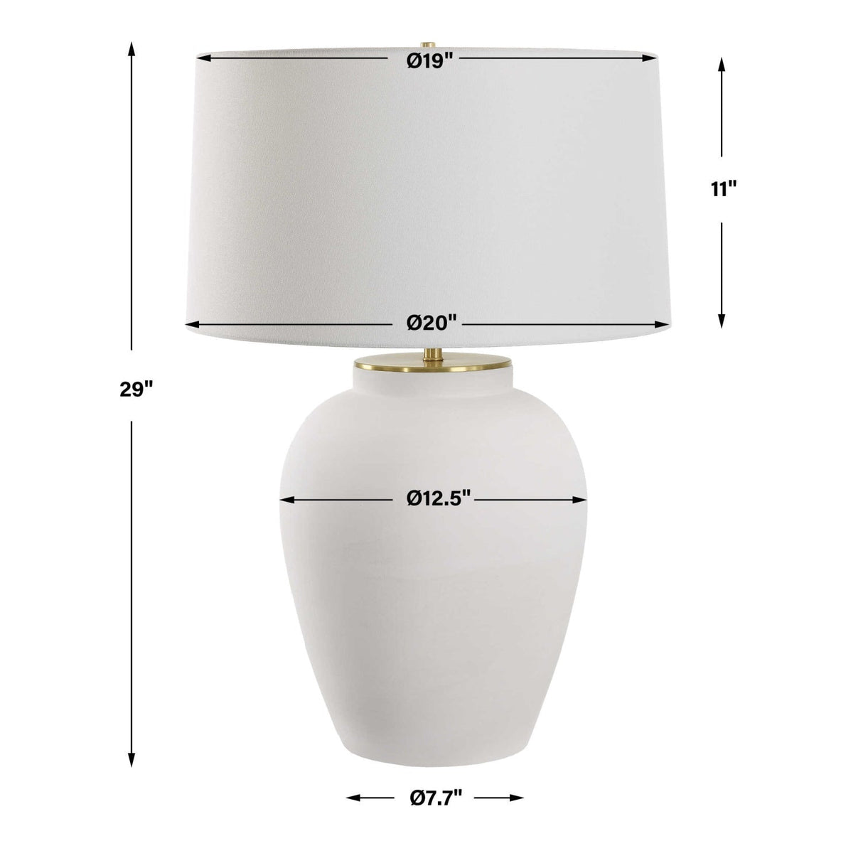 Modern European furniture - Classic White Ceramic Table Lamp - www.oroa.com