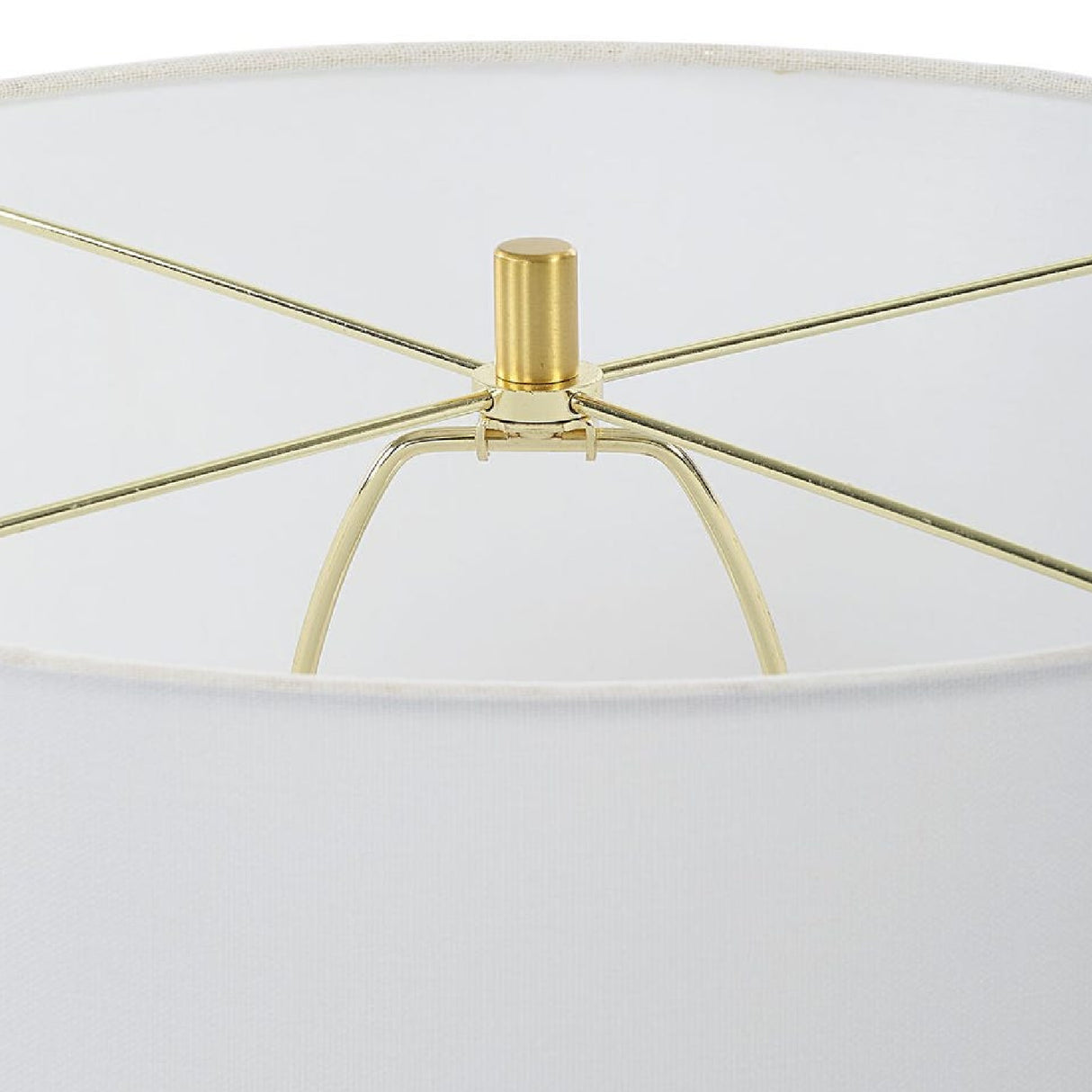White Glazed Porcelain Table Lamp by Uttermost Emerie, alternate view 7