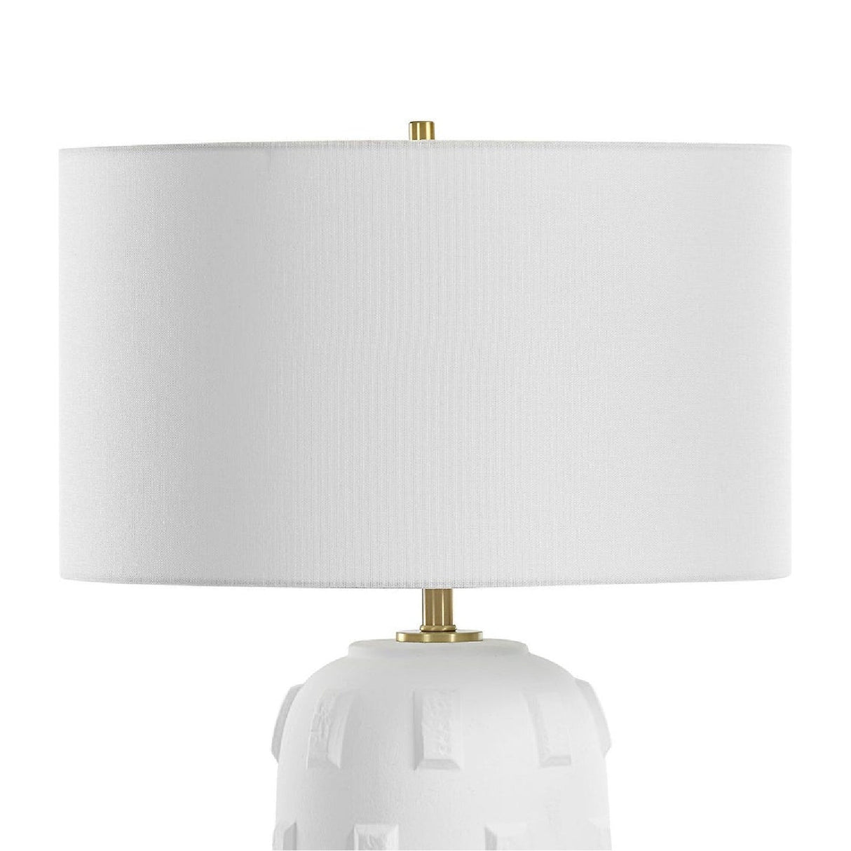 White Glazed Porcelain Table Lamp by Uttermost Emerie, alternate view 5