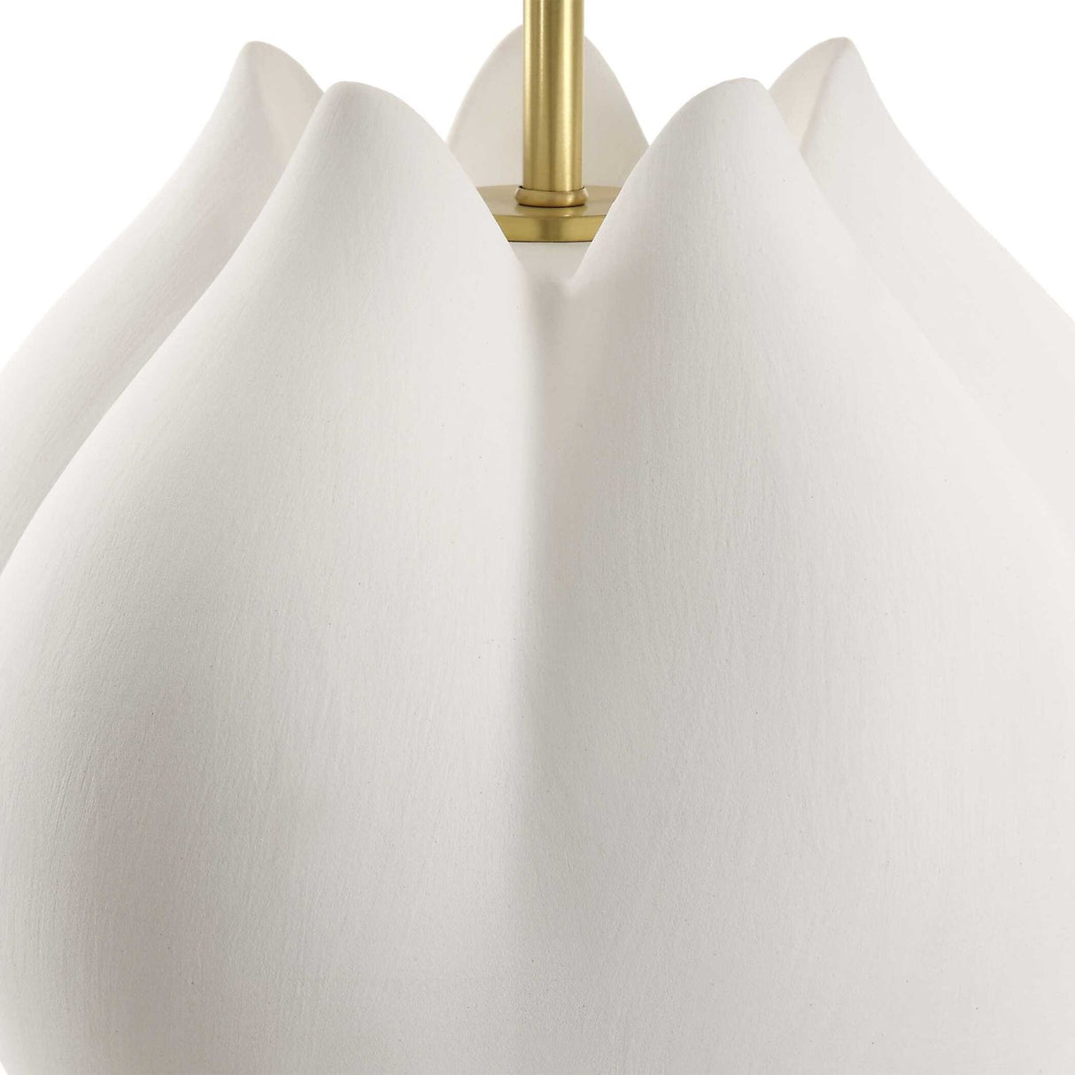 Modern European furniture - White Porcelain Flower-Inspired Table Lamp - www.oroa.com