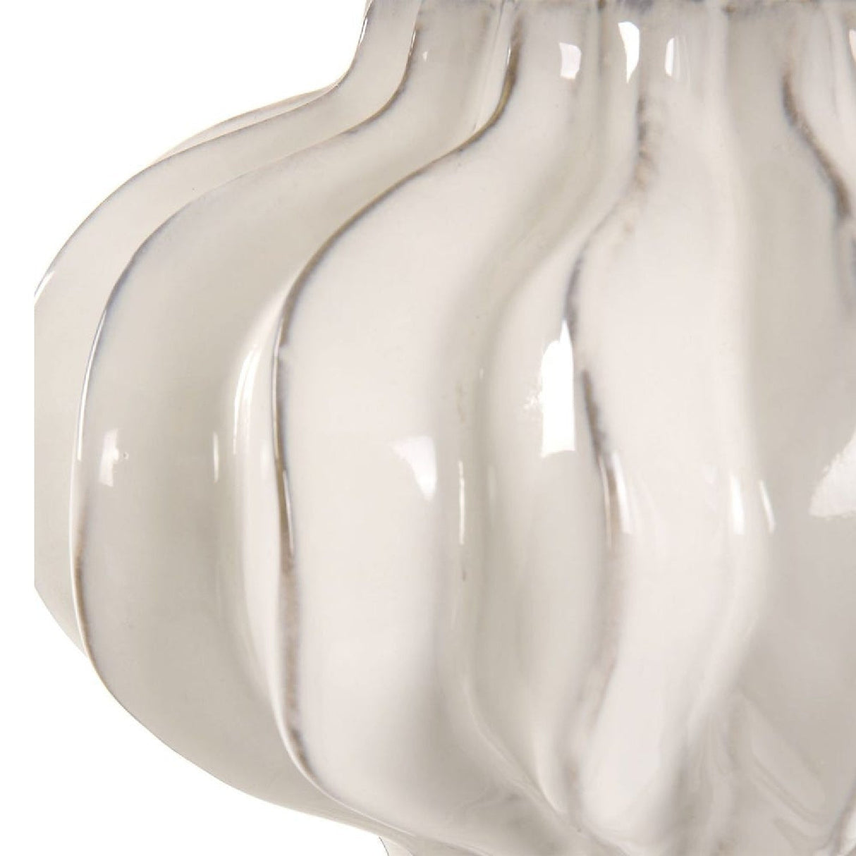 White Ridged Porcelain Table Lamp by Uttermost Wrenley, alternate view 7