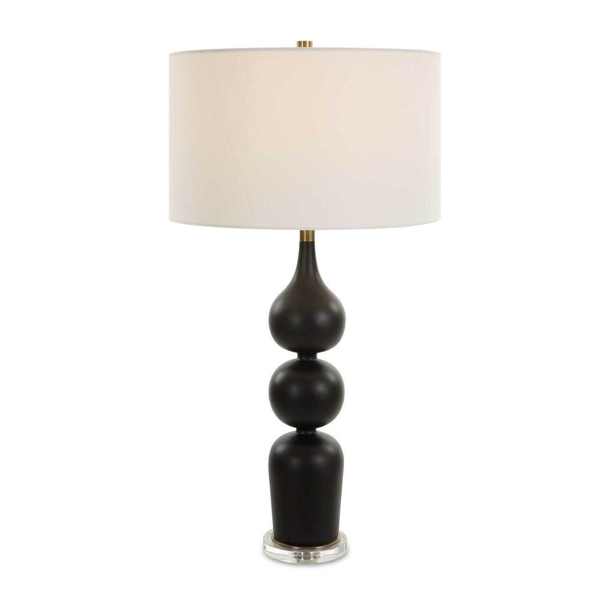 Modern European furniture - Black Ceramic Table Lamp - www.oroa.com