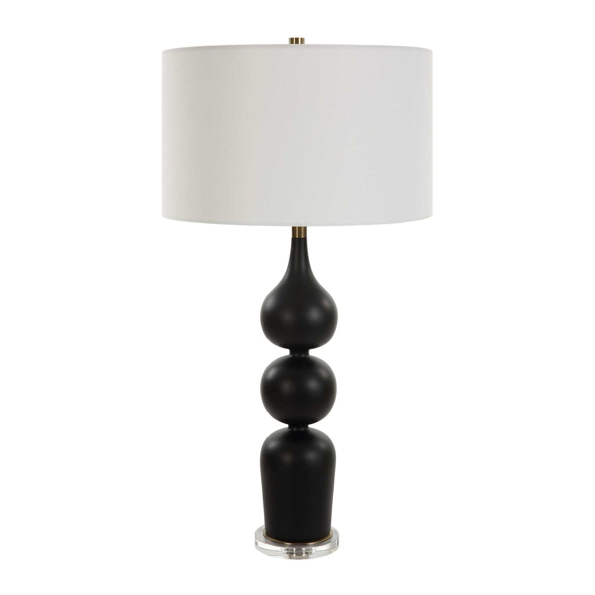 Modern European furniture - Black Ceramic Table Lamp - www.oroa.com