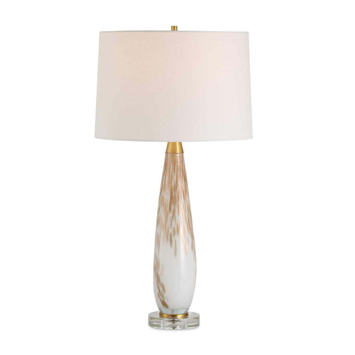 Modern European furniture - Gold Speckled Glass Table Lamp by Uttermost Lyra - www.oroa.com