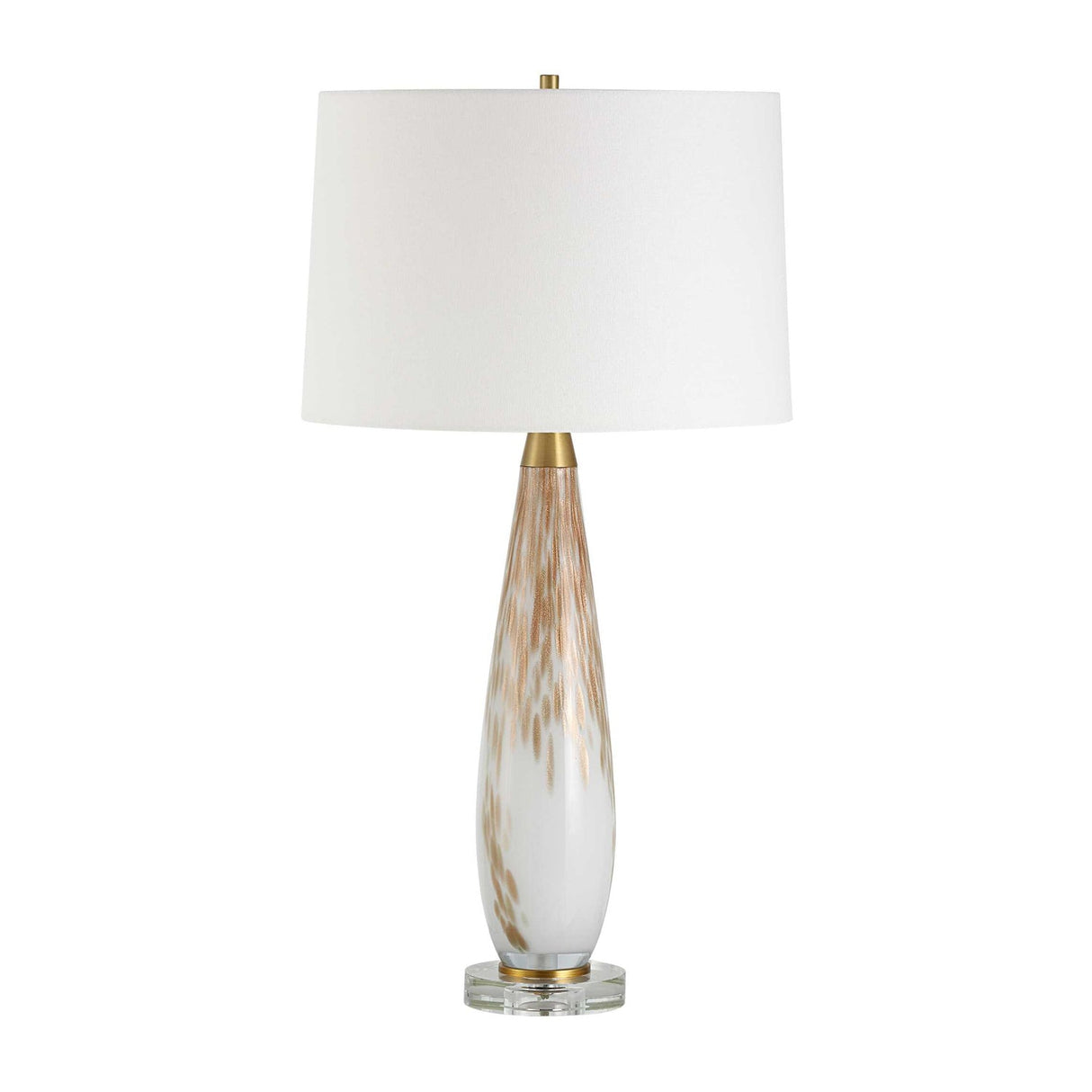 Modern European furniture - Gold Speckled Glass Table Lamp by Uttermost Lyra - www.oroa.com