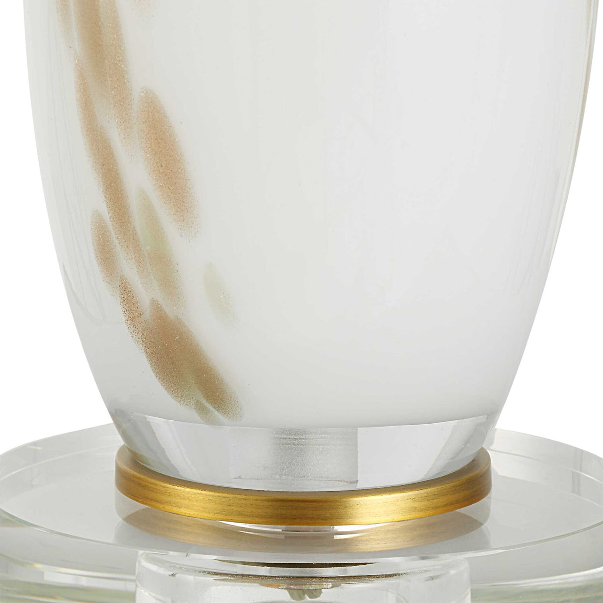 Modern European furniture - Gold Speckled Glass Table Lamp by Uttermost Lyra - www.oroa.com