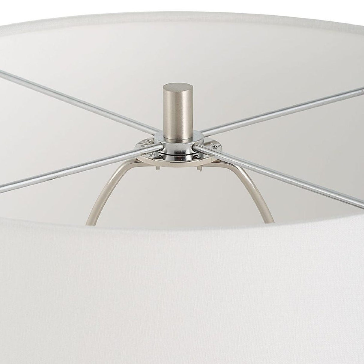 Modern European furniture - Gray & Silver Glass Table Lamp by Uttermost Quinn - www.oroa.com