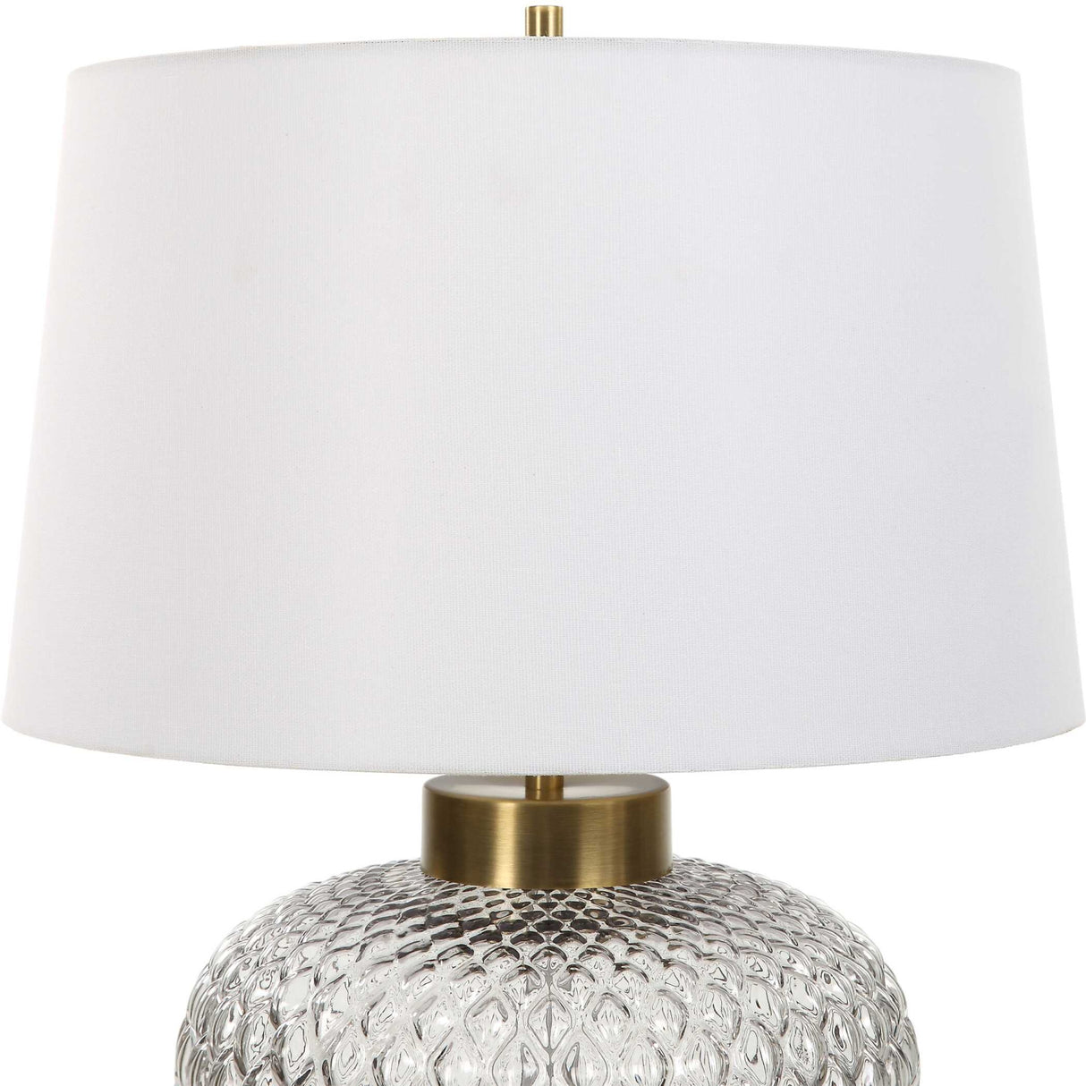 Lattice Embossed Glass Table Lamp | Oroa.com