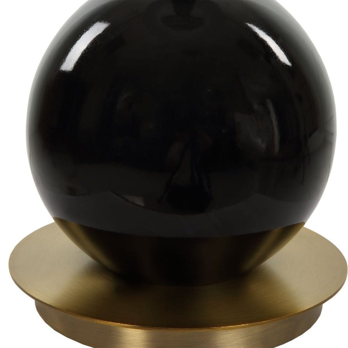 Black Glazed Ceramic Table Lamp by Uttermost Brielle, alternate view 5