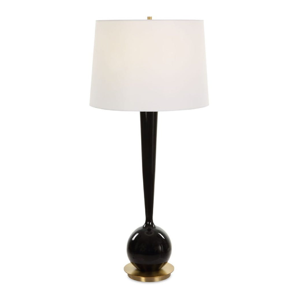 Black Glazed Ceramic Table Lamp by Uttermost Brielle