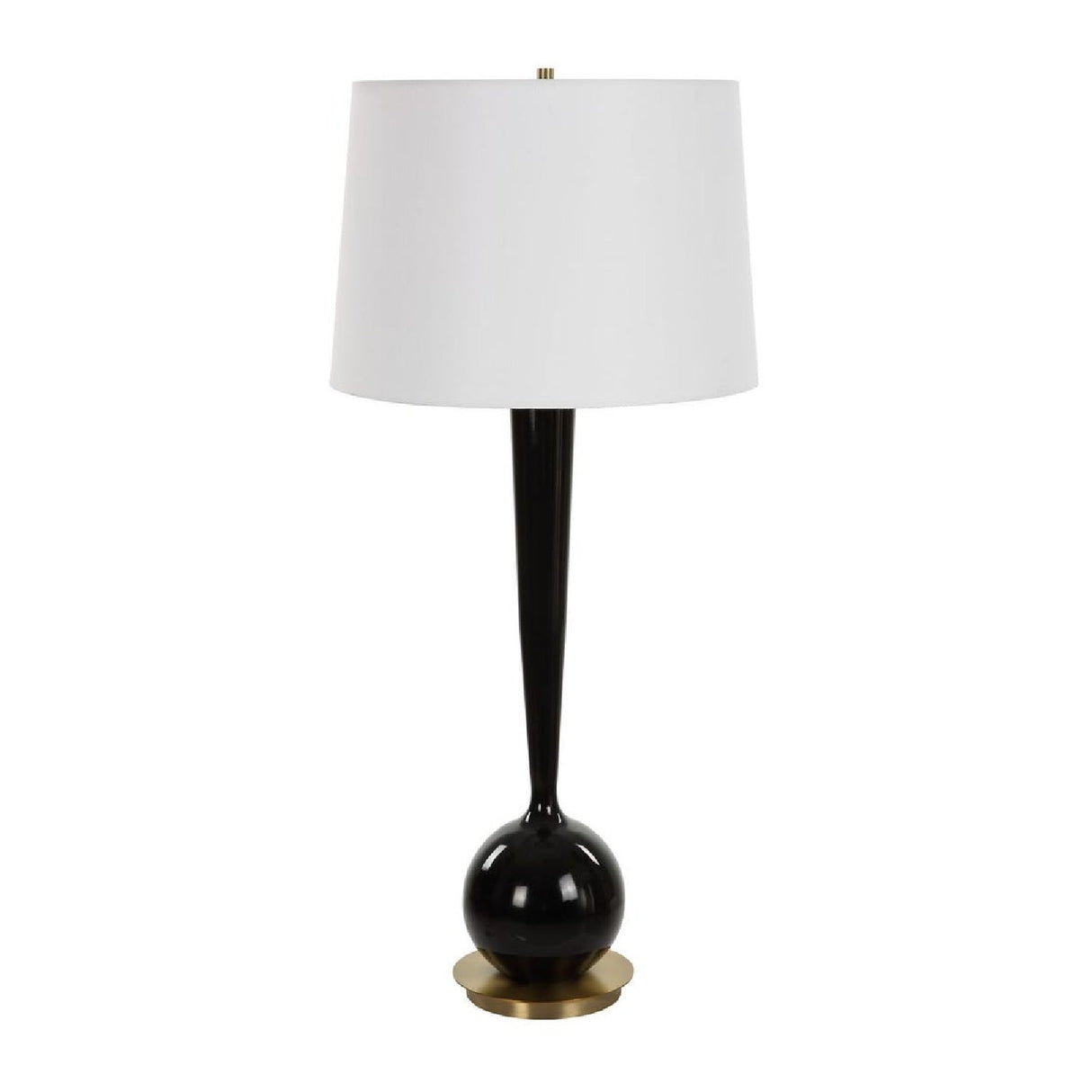 Black Glazed Ceramic Table Lamp by Uttermost Brielle, alternate view 3