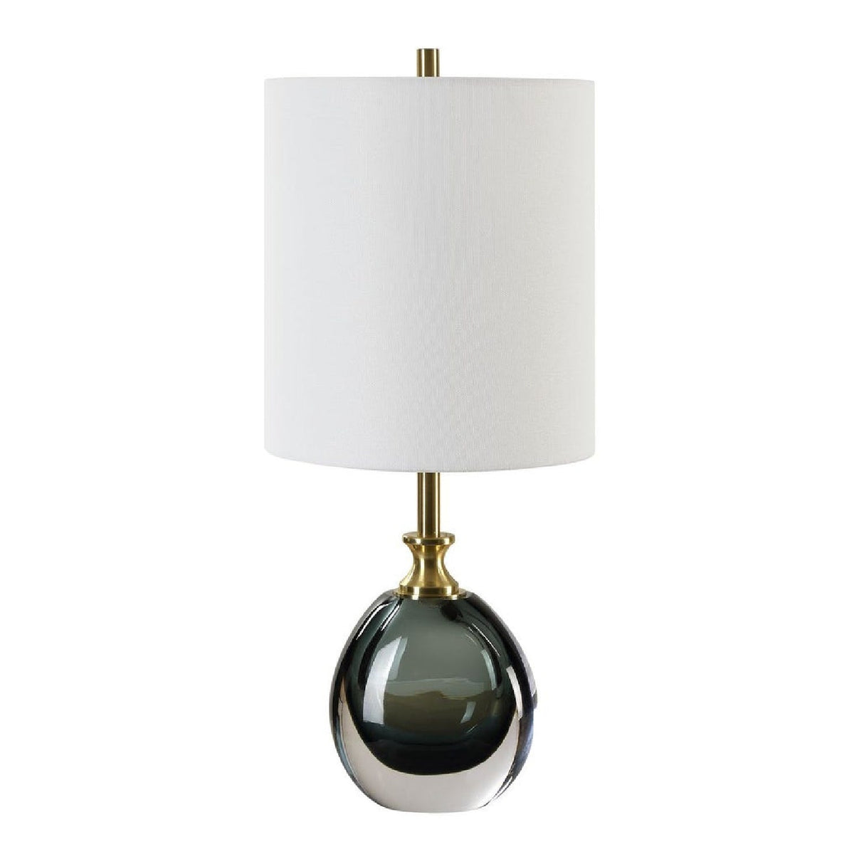 Smoky Blue Glass Buffet Lamp by Uttermost Enigma