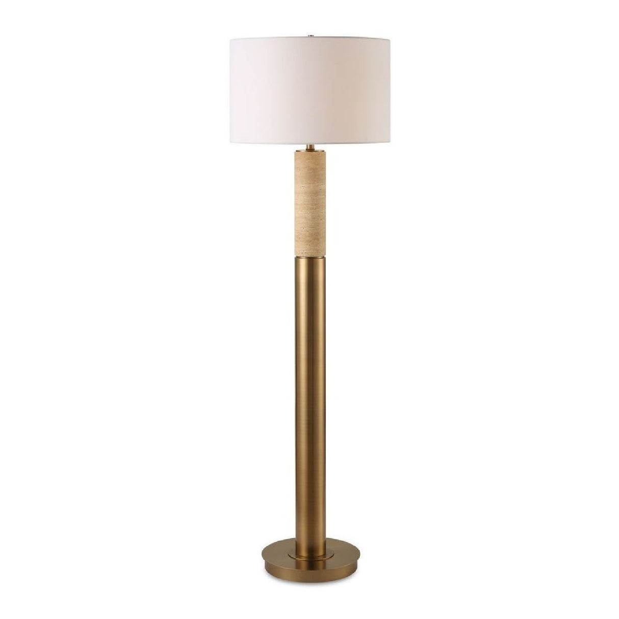 Travertine Column Floor Lamp | Uttermost Knox - www.oroa.com