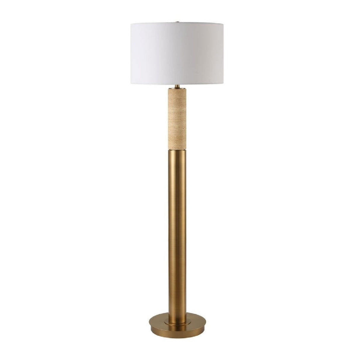 Travertine Column Floor Lamp | Uttermost Knox - www.oroa.com
