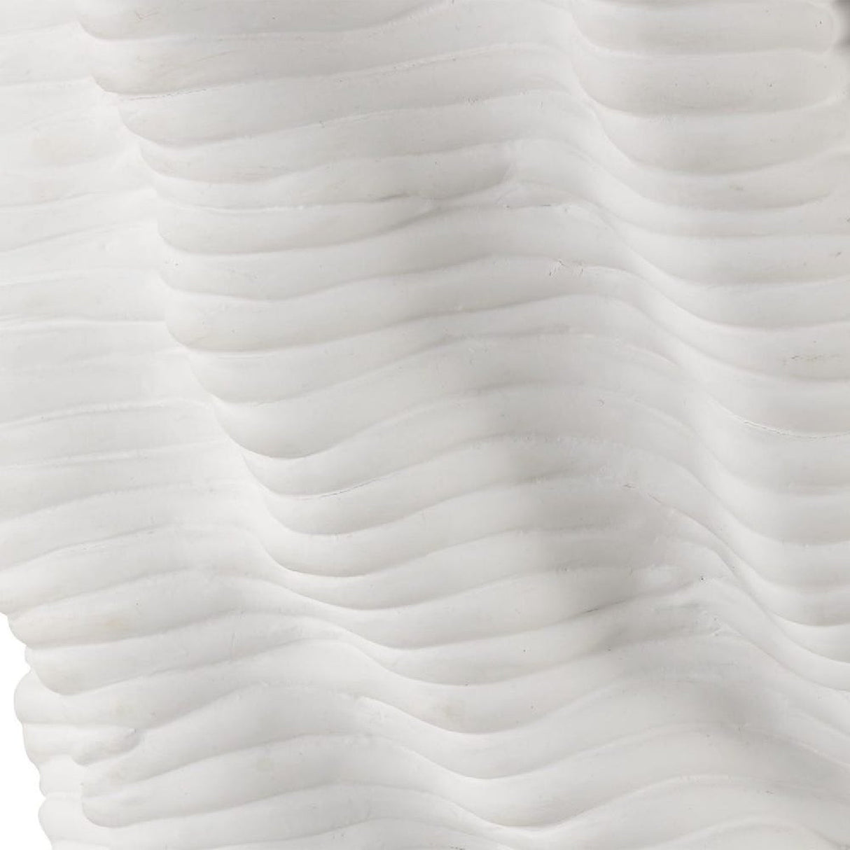 Organic-Shaped White Ceramic Table Lamp by Uttermost Stratified, alternate view 6