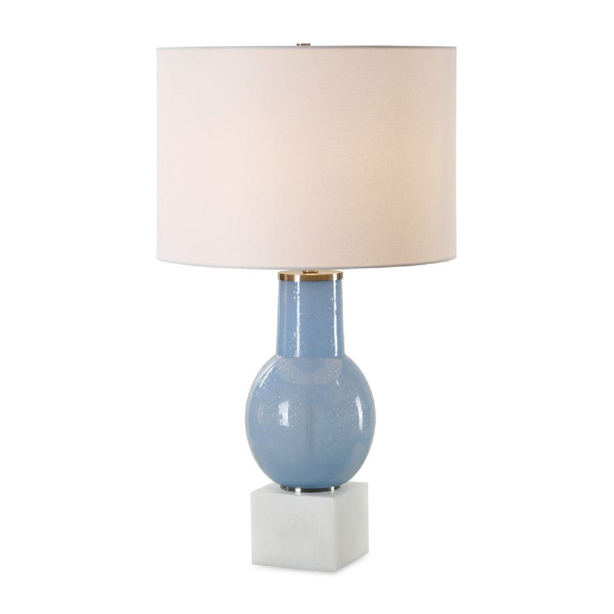 Modern European furniture - Seeded Blue Glass Table Lamp by Uttermost Clear Sky - www.oroa.com