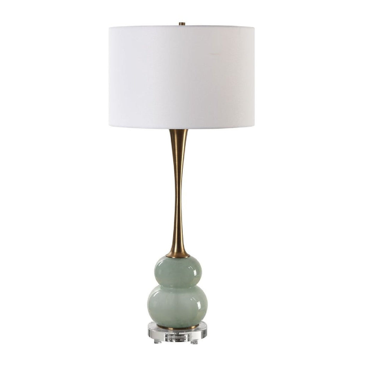 Modern European furniture - Modern European furniture - Gray Glass Table Lamp by Uttermost Sanctuary - www.oroa.com
