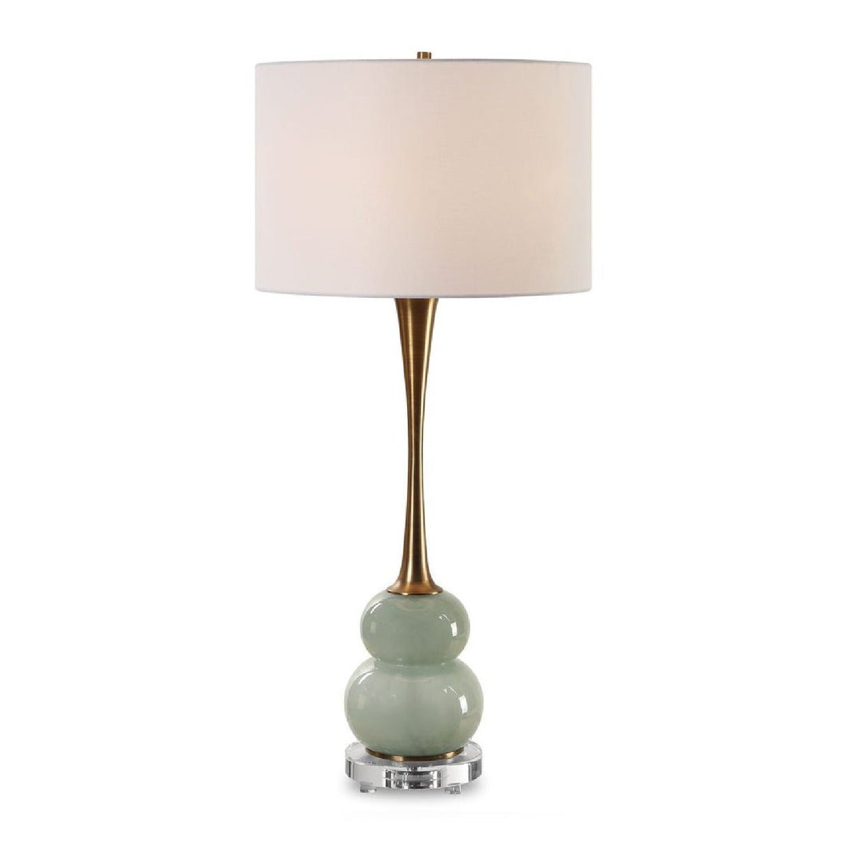 Gray Glass Table Lamp by Uttermost Sanctuary, alternate view 3
