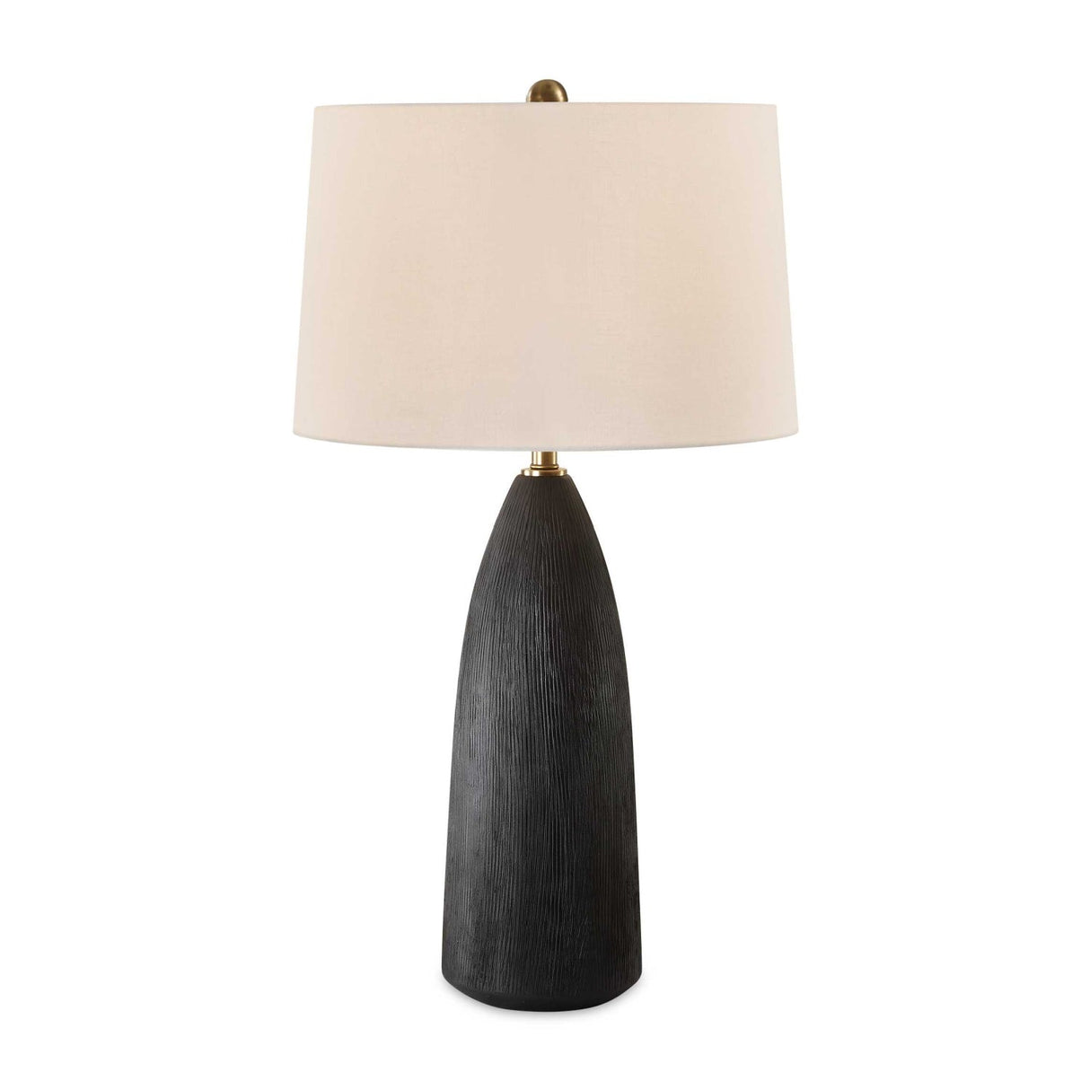 Modern European furniture - Textured Black Ceramic Table Lamp by Uttermost Jett - www.oroa.com