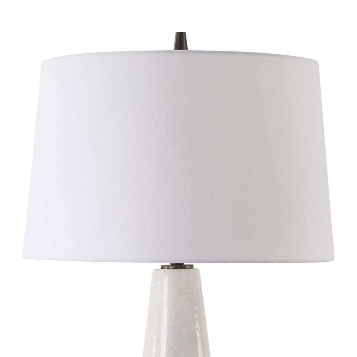 Modern European furniture - Cream Glazed Ceramic Table Lamp by Uttermost Loire - www.oroa.com