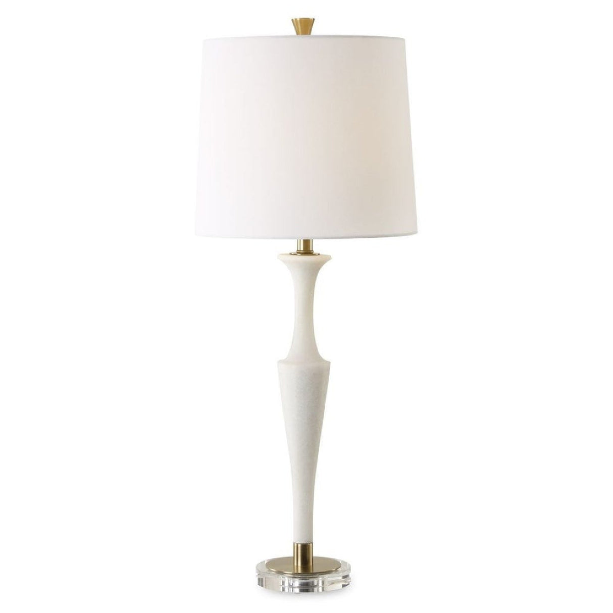 Modern European furniture - White Man-Made Stone Table Lamp by Uttermost Colette - www.oroa.com