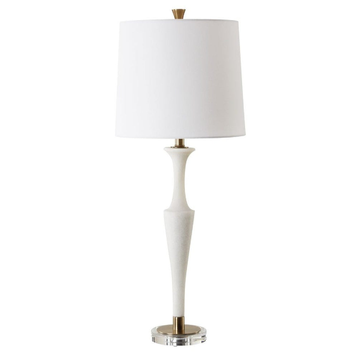 Modern European furniture - White Man-Made Stone Table Lamp by Uttermost Colette - www.oroa.com