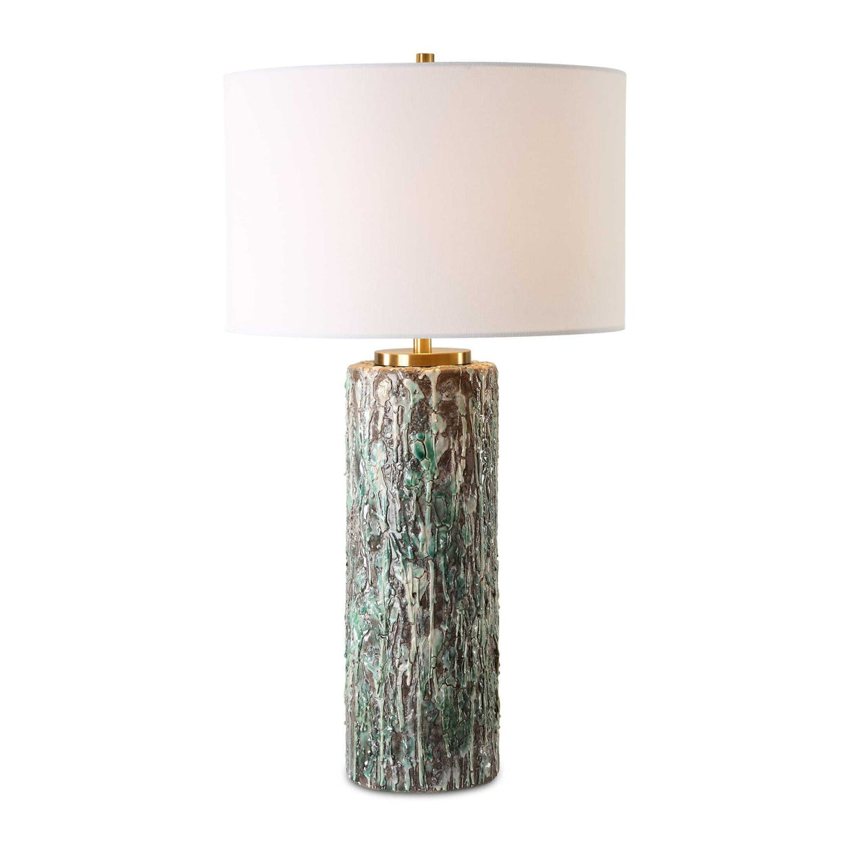 Crackled Ceramic Table Lamp by Uttermost Meltdown, alternate view 3